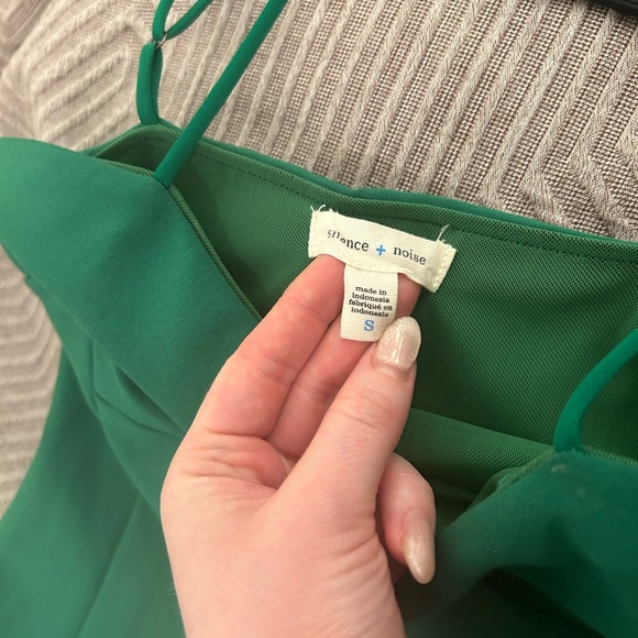 UO Silence + Noise Emerald Green Audrey Slip Dress - Picture 3 of 3